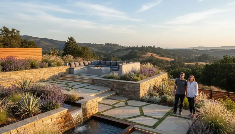Landscaping services in Santa Rosa, CA for residential yard maintenance and design