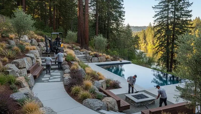 Landscaping service in Santa Rosa, CA for residential and commercial outdoor maintenance