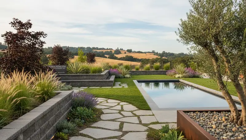 Santa Rosa, CA landscaping crew providing professional yard maintenance and landscape services
