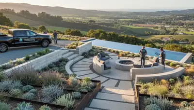 Landscaping crew serving Santa Rosa, CA with professional yard maintenance and outdoor care