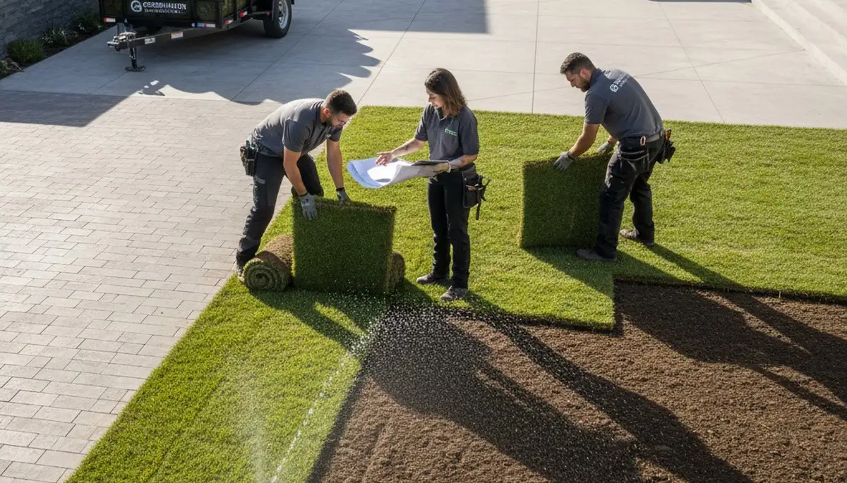 Sod installation in Santa Rosa, CA by Chop Chop Landscaping for a lush, green lawn